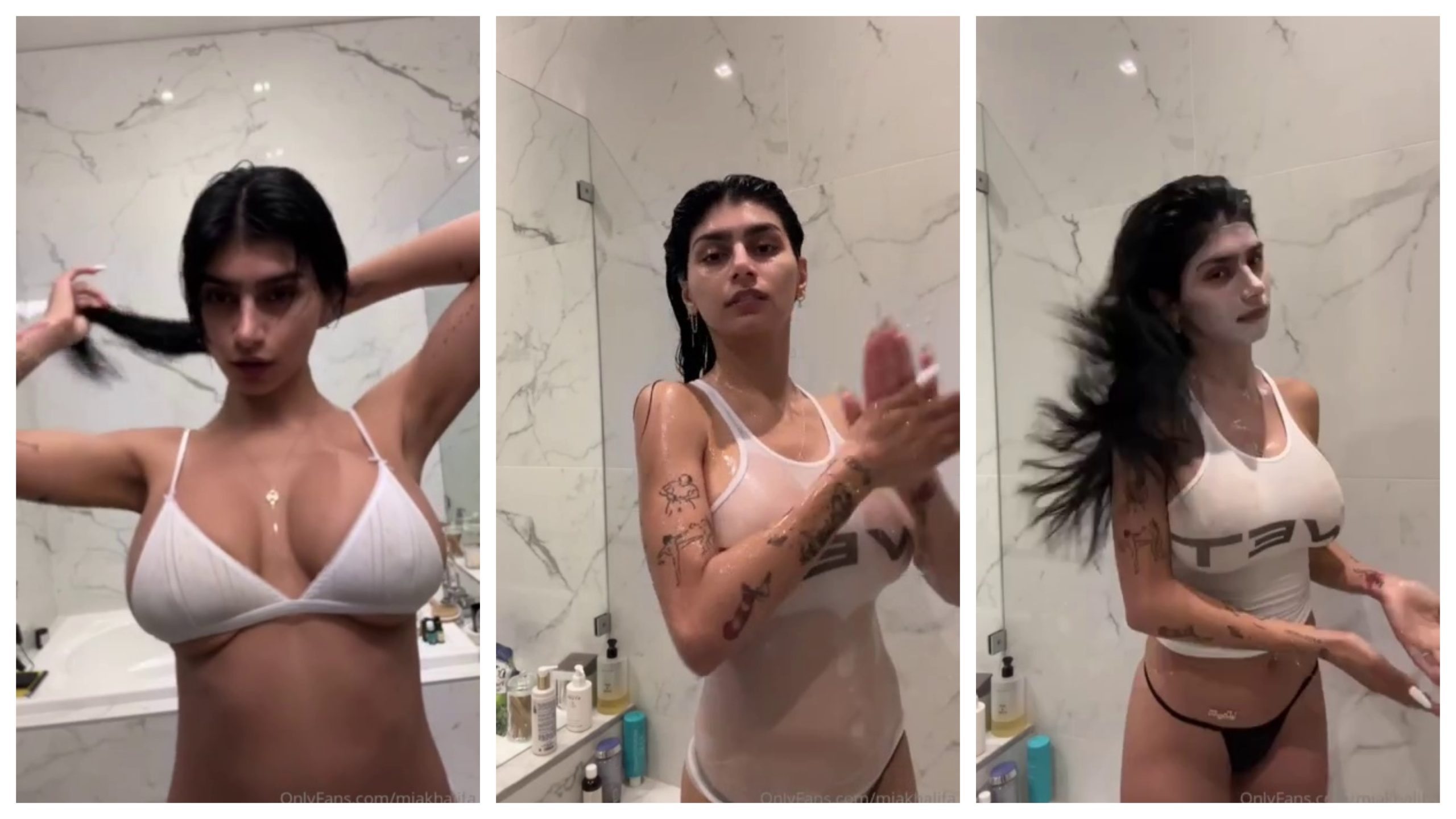 Mia Khalifa Leaked Wet Tank Shower Video