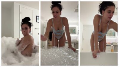 Camilla Araujo OF Bathtub Masturbation Video Leak
